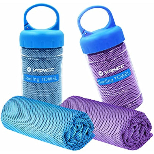 YQXCC Cooling Towel 120x30 cm Ice Towel for Neck, Soft Breathable Chilly Towel, Microfibre Cool Towel for Yoga, Golf, Gym, Camping, Running, Workout & More Activities