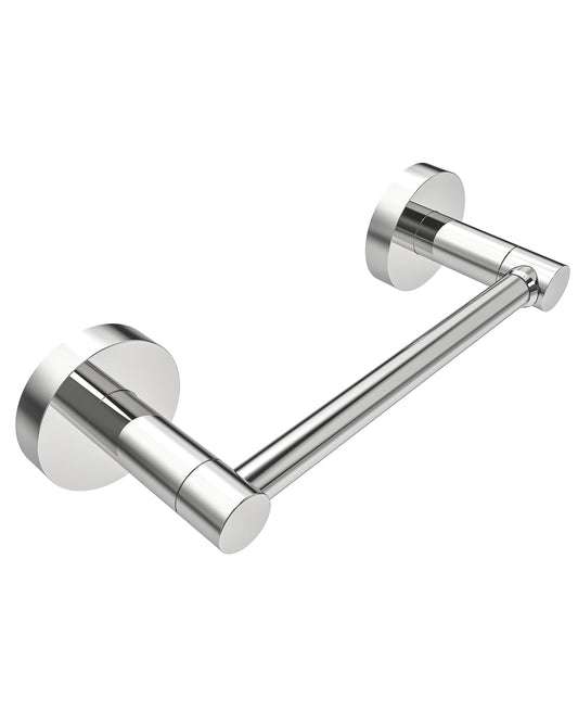 WZRUA Toilet Roll Holder Wall Mounted,Chrome SUS304 Stainless Steel Toilet Paper Holder Waterproof, Drilling Double Post Pivoting Toilet Tissue Holder
