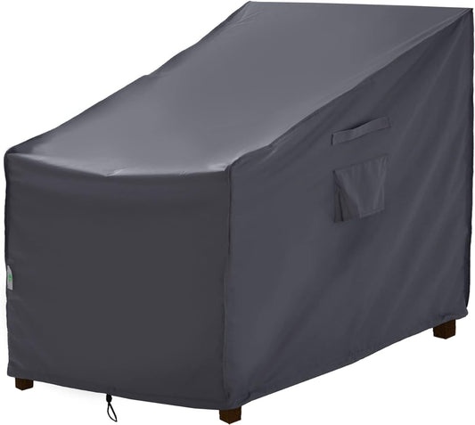 F&J Outdoors Garden Chair Covers Waterproof Patio Furniture Covers Heavy Duty UV Resistant Outdoor Lounge Chair 1Pack 84x86x65/81cm Armchair Storage