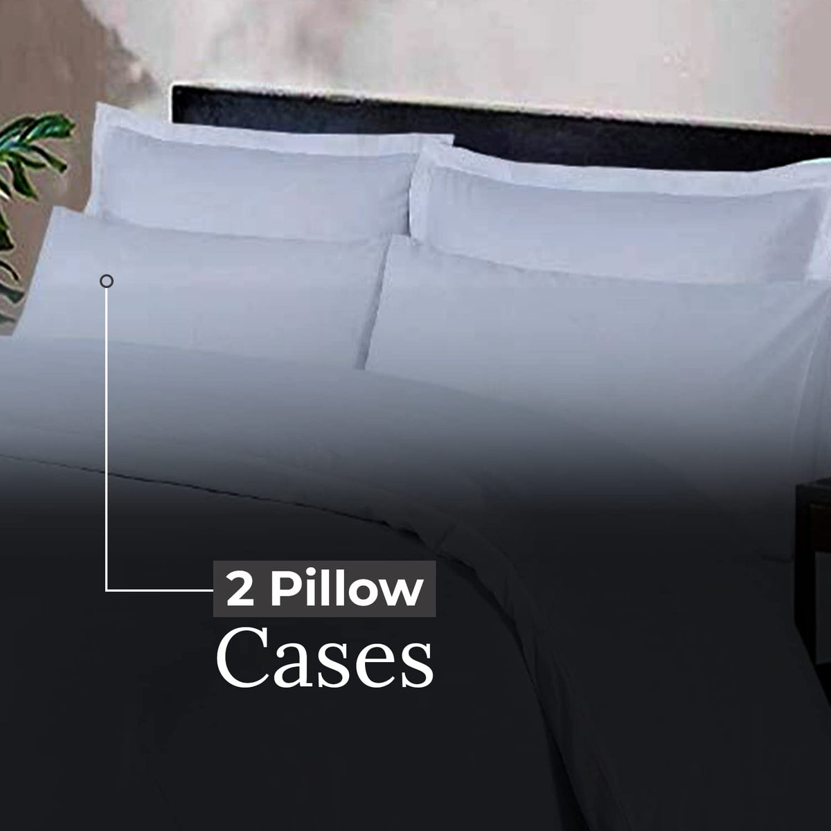 DTEX HOMES Duvet Cover 100% Pure Cotton Hotel Quality 800 Thread Count Duvet Set with Pillowcases Easy Care and Super Soft Luxury Bedding Double Duvet