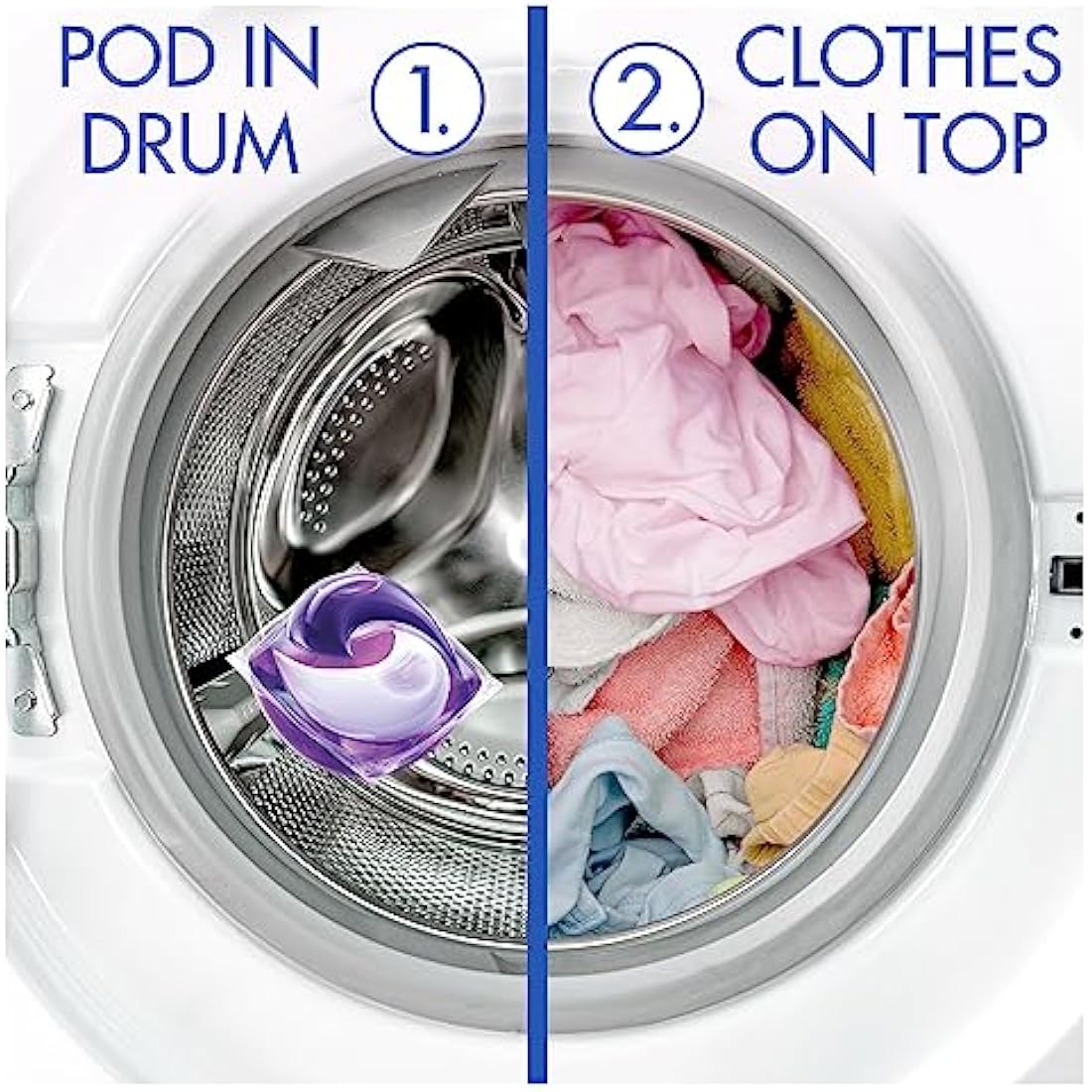 Bold All-in-1 PODS, Washing Liquid Detergent Tablets / Capsules 128 Washes (64X2) Ocean Escape, Washing Detergent For Brilliant Cleaning With Built-In Fabric Softener