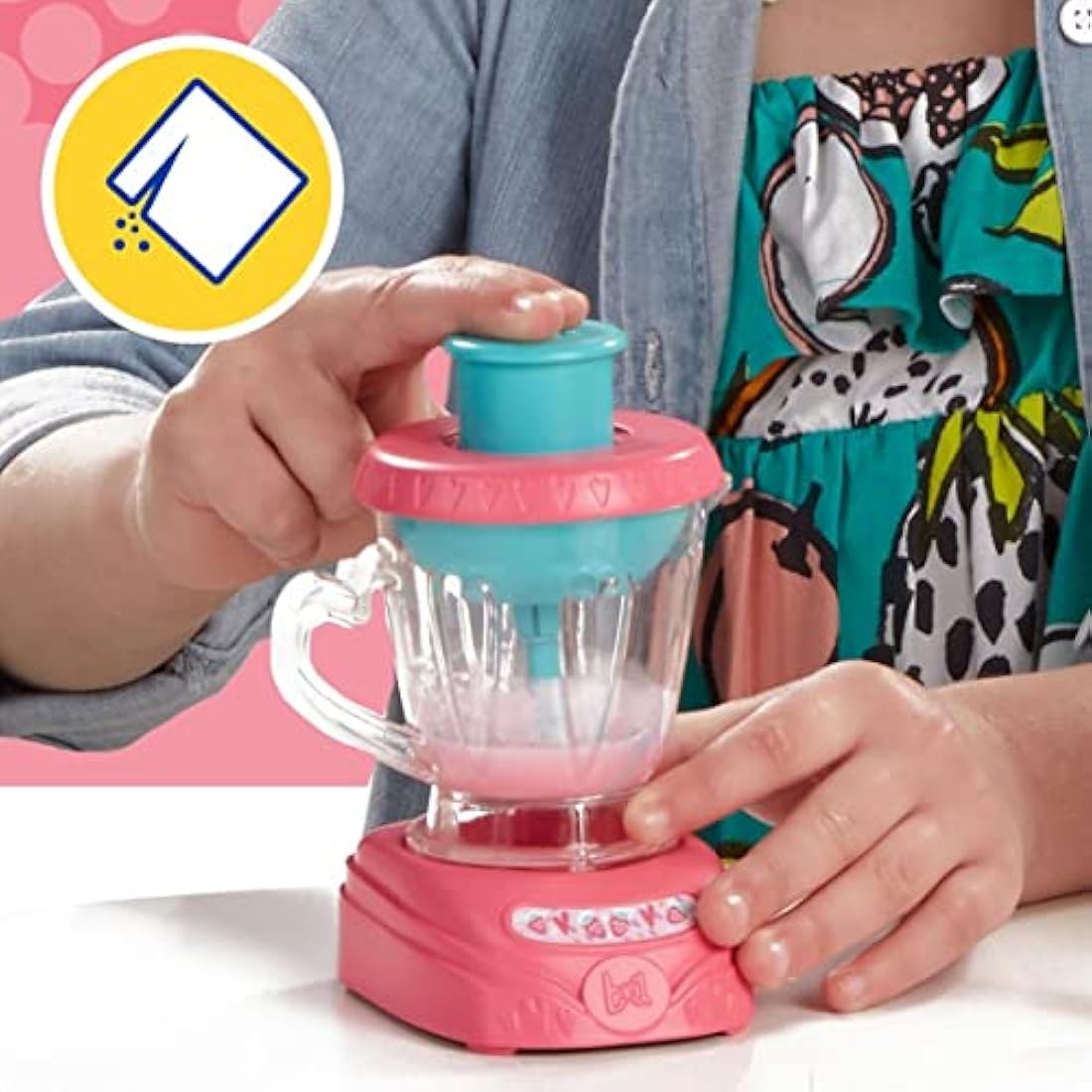 Baby Alive Magical Mixer Baby Doll Strawberry Shake with Blender Accessories, Drinks, Wets, Eats, Blonde Hair Toy for Children Aged 3 and Up