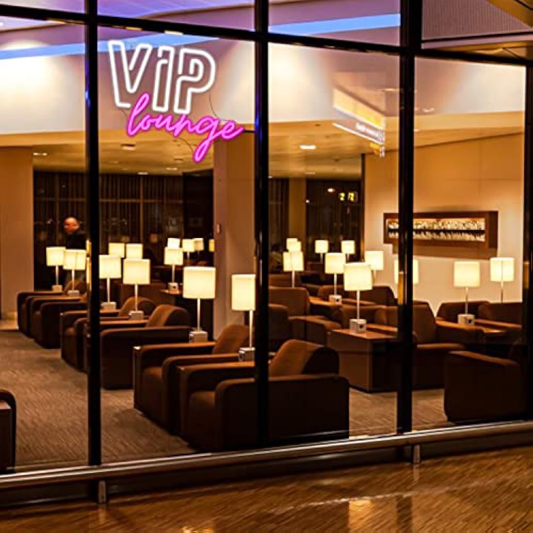 VIP Lounge Neon Signs for Wall Decor VIP LED Neon Light for Room Decor Pink White Led Light up Sign with USB Powered for Office Hotel Pub Cafe Game Room Home Decor