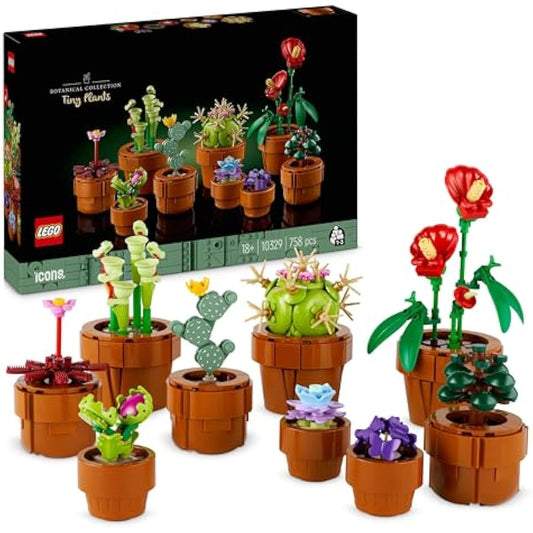 LEGO Botanicals Tiny Plants Set 10329, 9 Mini Potted Plants