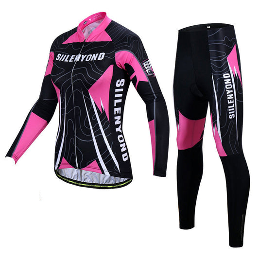 Pre-determined Winter Warm Cycling Jersey Suit Women