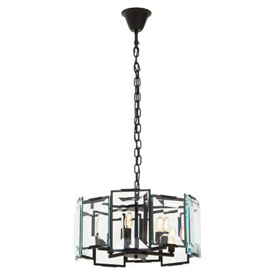 Babylon Black Small 6 Light Chandelier