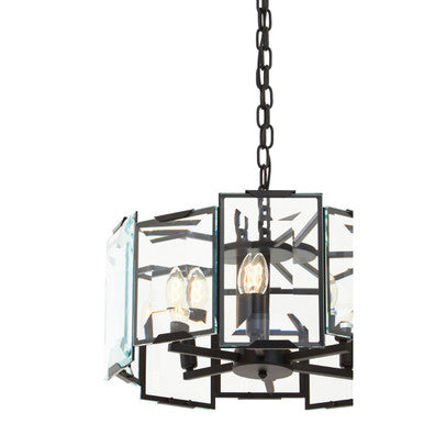 Babylon Black Small 6 Light Chandelier