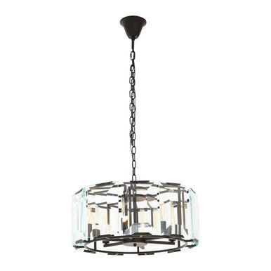 Babylon Black Medium 6 Light Chandelier