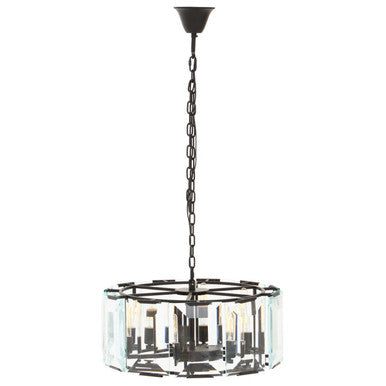Babylon Black Medium 6 Light Chandelier
