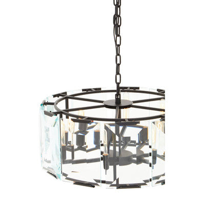 Babylon Black Medium 6 Light Chandelier