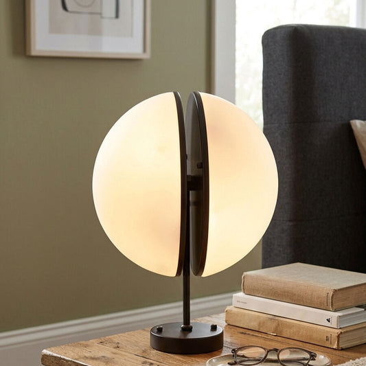 Abira Matt Black Ball Wall Light