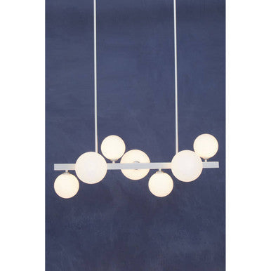 Abira Chrome Finish 7 Light  Statement Pendant Light