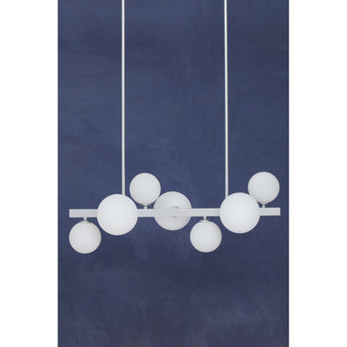 Abira Chrome Finish 7 Light  Statement Pendant Light