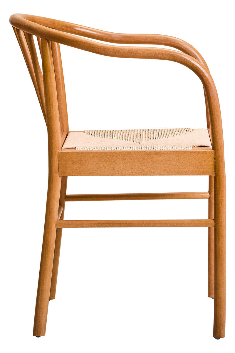 Cebu Natural Woven Rope and Beech Wood Chair