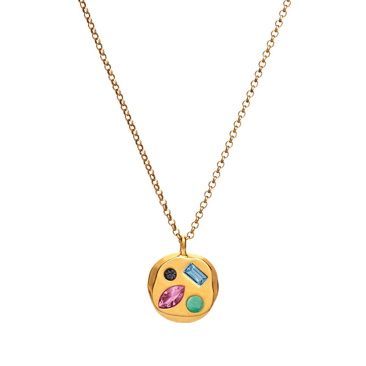 Colorful Zircon Mom Necklace December Birthday Stone Valentine's Day Gift Gifts For Moms Necklace
