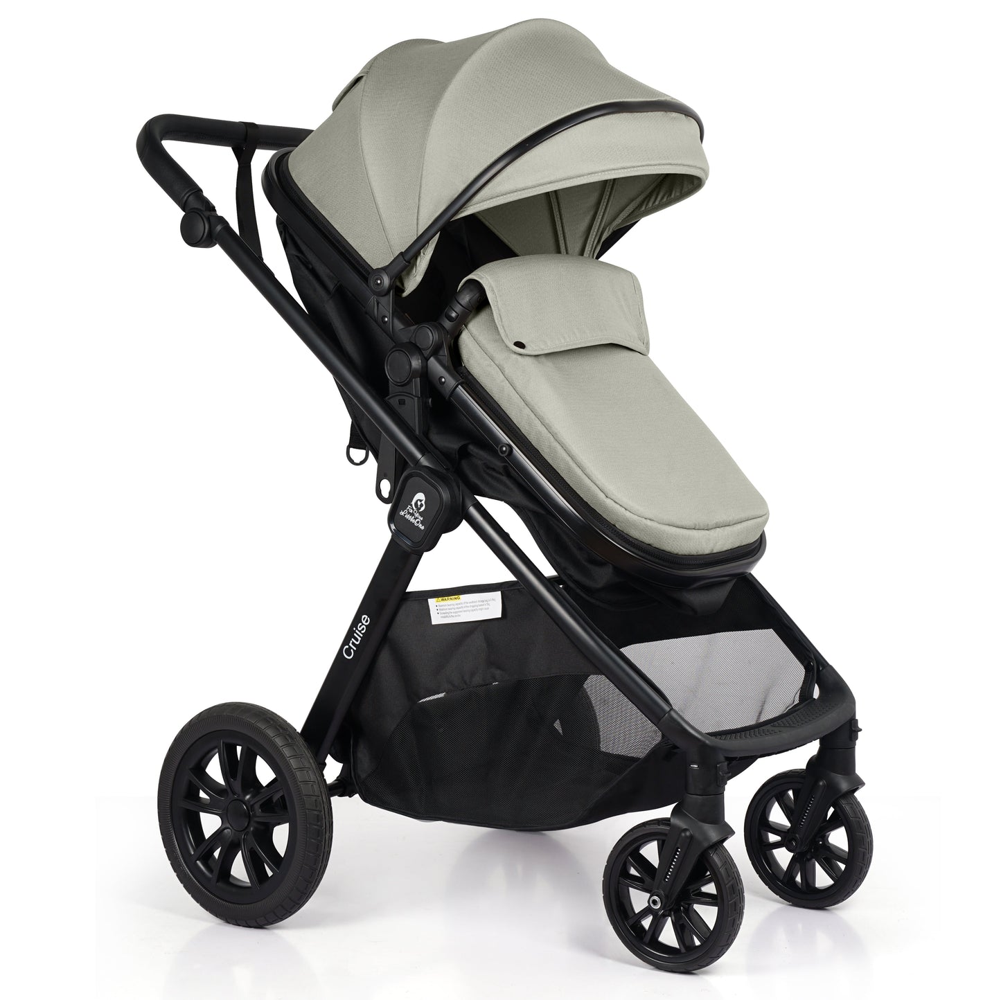 For Your Little One Cruise 3 In 1 Travel System With Car Seat - Pebble Sage (Free Cupholder And Seat Liner Included!)