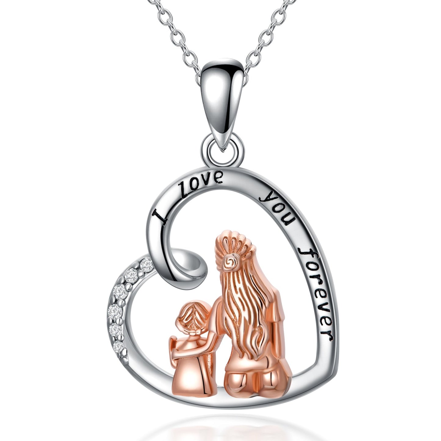 Heart Shaped Mother's Day Necklace Gift In Two Colors