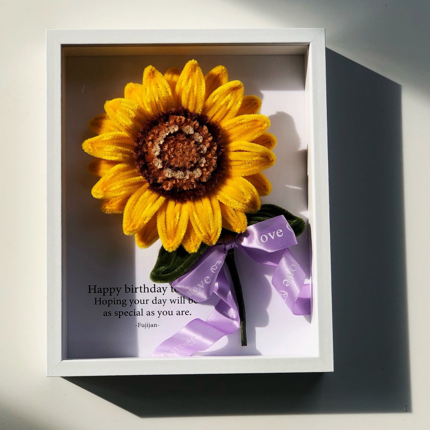 Mother's Day Teacher's Day Gift Sunflower Photo Frame Decoration Material Package