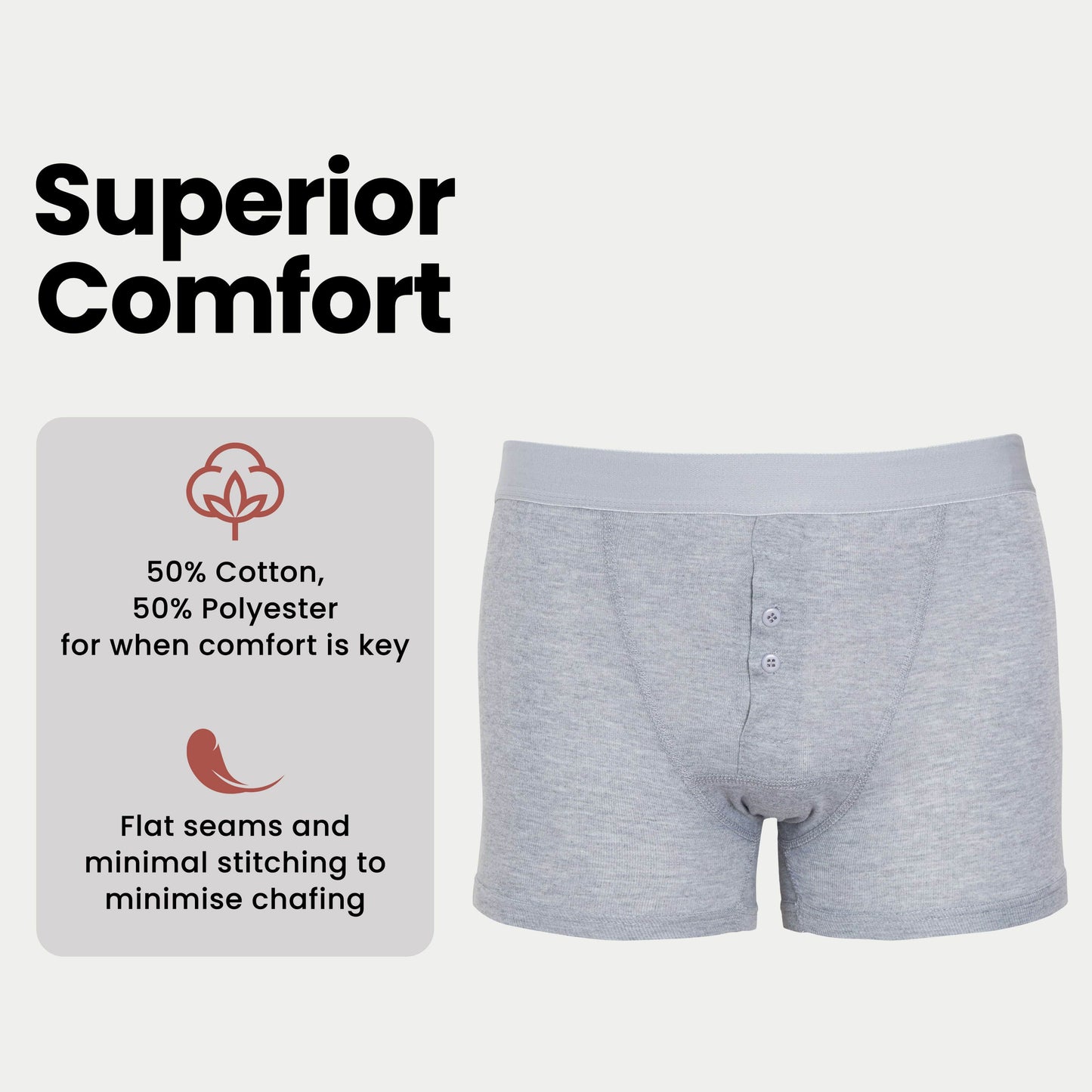 Sock Stack 6 Pack Cotton Stretch Boxer Shorts For Men MB09 Breathable Soft Durable