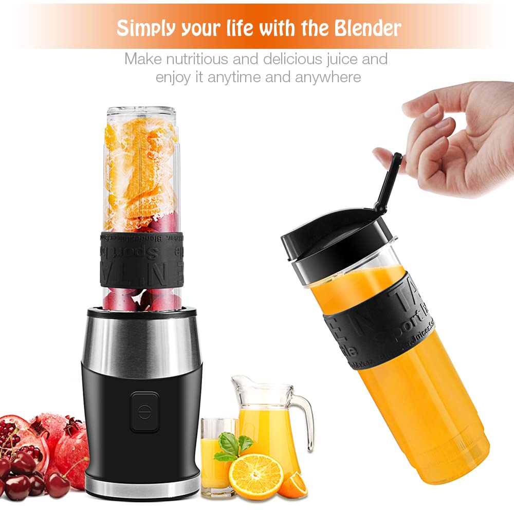 Blender Smoothie Maker, 700W Blender, Portable Food Chopper and Grinder, 570ml BPA Free Bottle, 300ml Grinder Cup, 1200ml Jug, Processor Blenders for