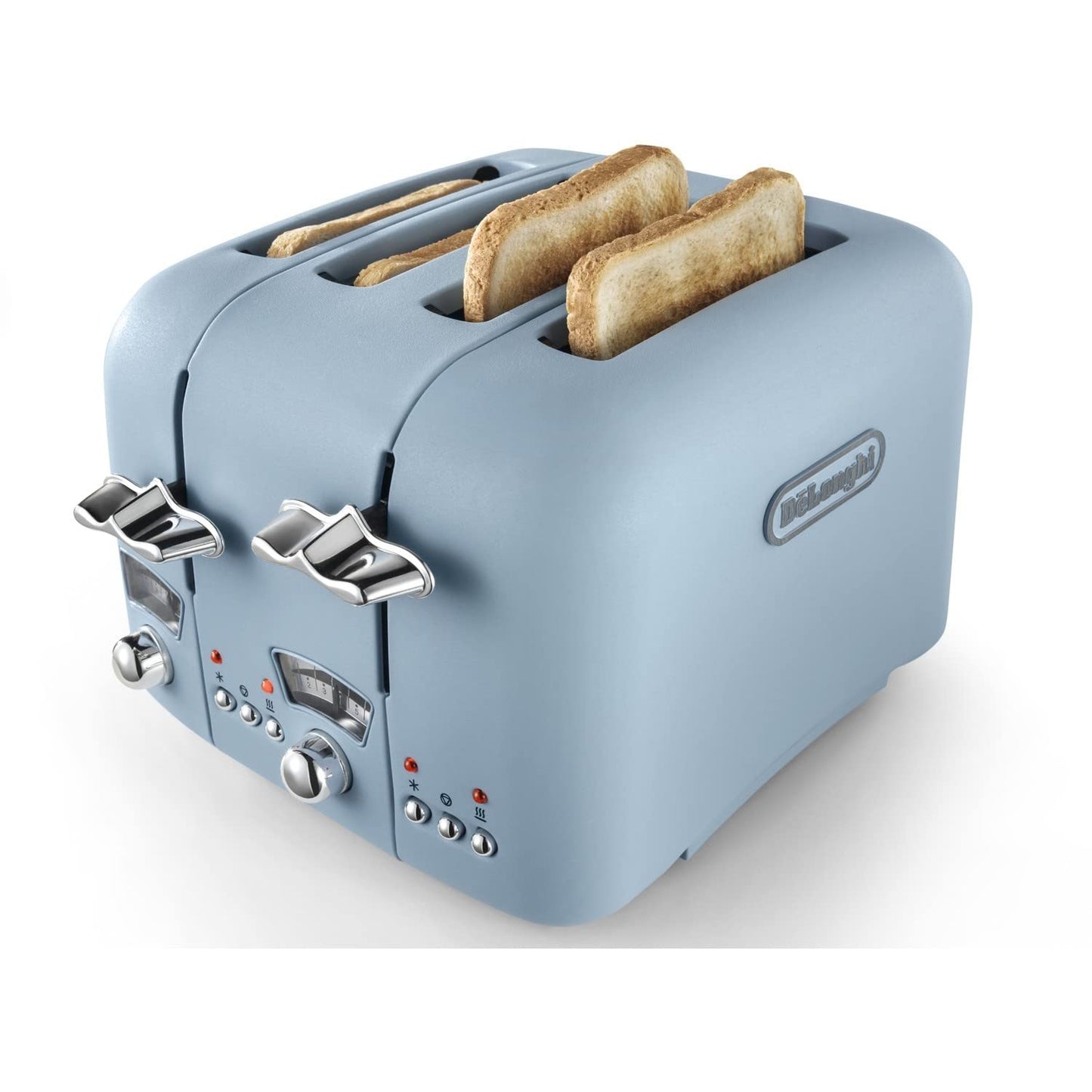 De'Longhi Argento Flora CT04.AZ 4 Slice Toaster - Agave Blue