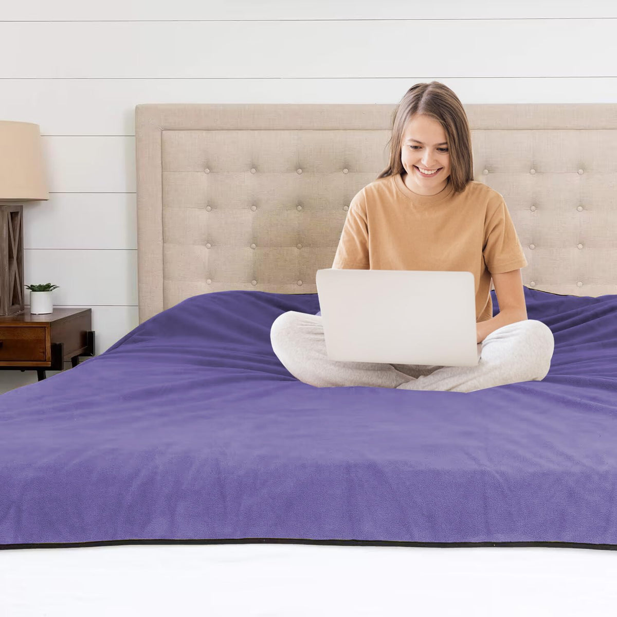 YISURE Waterproof Reversible Blanket Bed Cover 80''x60'' for Adults, Leakproof Protector Cover to Protect Bed Mattress, Sofa, Couch from Pee & Spills