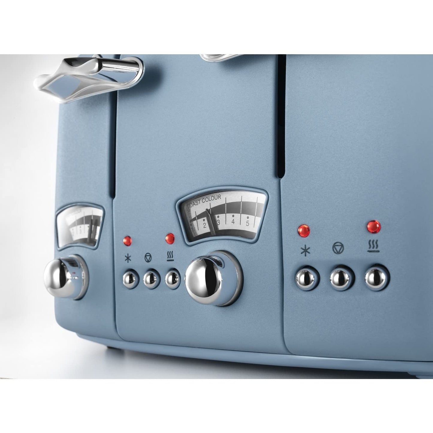 De'Longhi Argento Flora CT04.AZ 4 Slice Toaster - Agave Blue