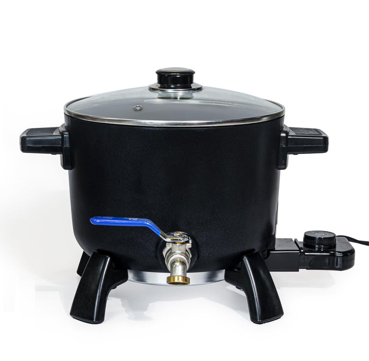 Wax Melter for Candle Making, 6L Large Wax Melting Pot with Spout for Soy Wax Soap Base Candle Making Supplies Easy Pour & Non-Stick & Temps - UK Plug