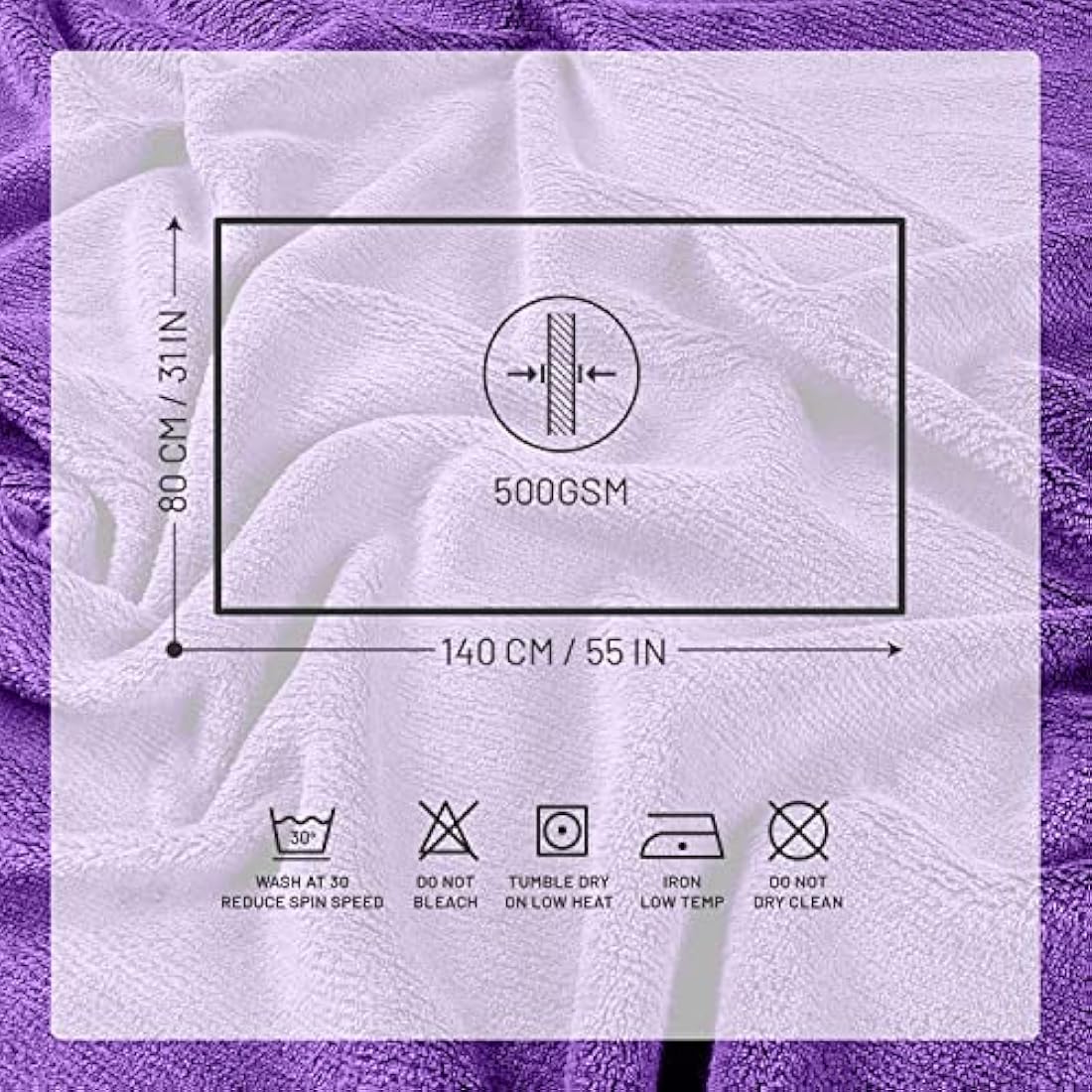 Bath Towels Pack of 4 Egyptian Cotton Towel Set Highly Absorbent Soft Bathroom Towels Set of 4 Ring Spun Cotton Quick Dry Large Towels (Aubergine)