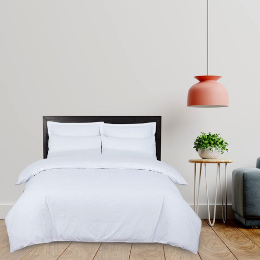 DTEX HOMES Duvet Cover Set 100% Pure Cotton Hotel Quality 800 Thread Count Duvet Set with Pillowcases Easy Care and Super Soft Luxury Bedding King