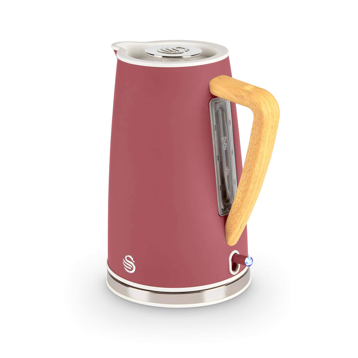 Swan SK14610FUS Nordic Cordless Jug Kettle with Fast Boil Technology, Overheat Protection, Soft Touch Handle, 1.7L, 3KW, Fuchsia Rose, Fusia