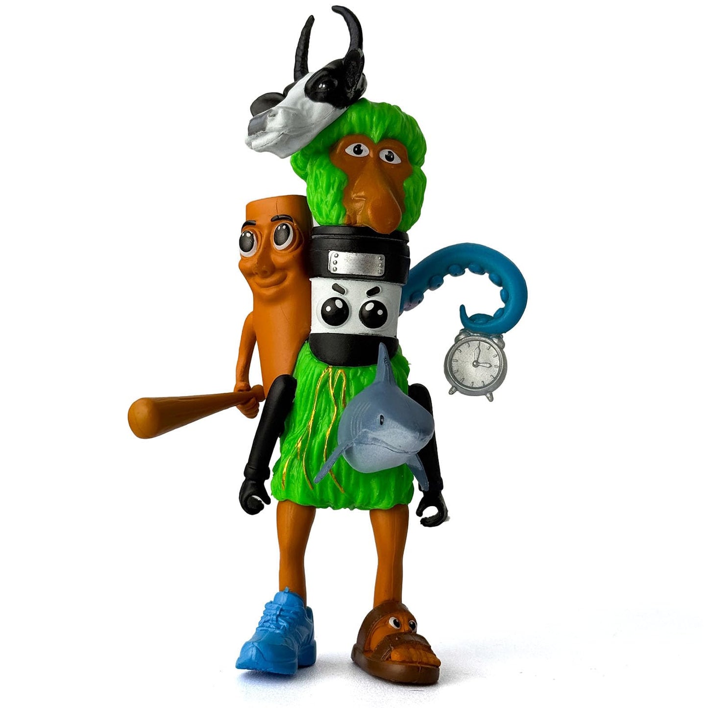 8 Pcs Italian Brainrot Action Figures, Tralalero Travala Toy Set Tralalero Travala, Tung Tung Tung Sahur, Brr Brr Patapim - Brainrot Fidget Toys, Decorations Gifts for Office Room Figurine Decoration