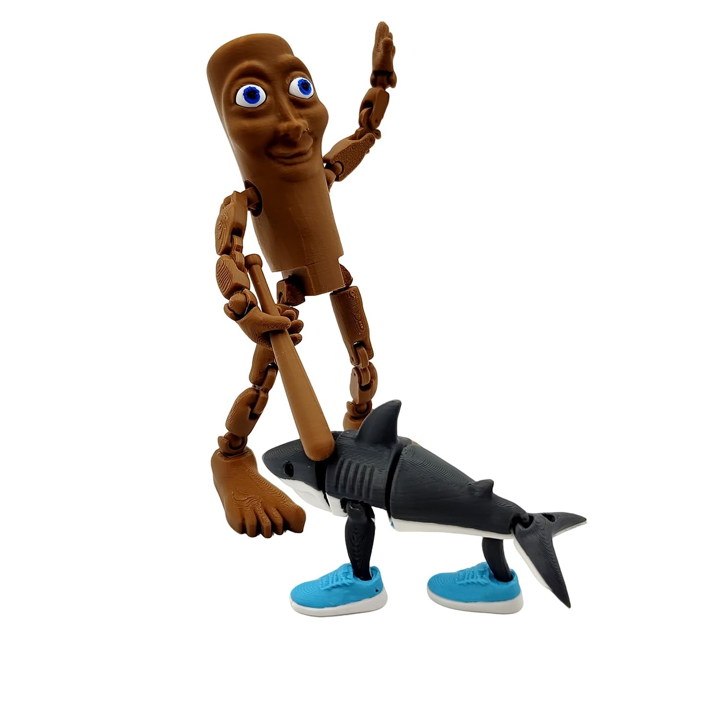 Udin Din Din Dun Brainrot Toy – Large Italian Brainrot Action Figure