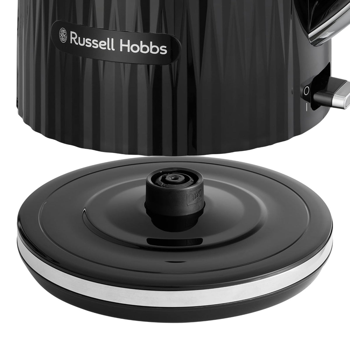 Russell Hobbs Electric Kettle (Hot Water, Tea or Coffee, 1.7L, Push to open lid, Perfect pour spout, Removable washable filter, Illuminated switch,