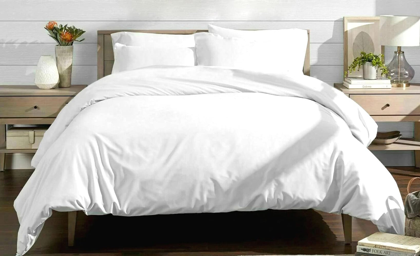 100% Bamboo Super Silky Soft Luxury 4 Piece Duvet Bed Set - Complete Bedding Set Includes Duvet Cover 2 Pillowcases and Deep Fitted Sheet by Euphoric