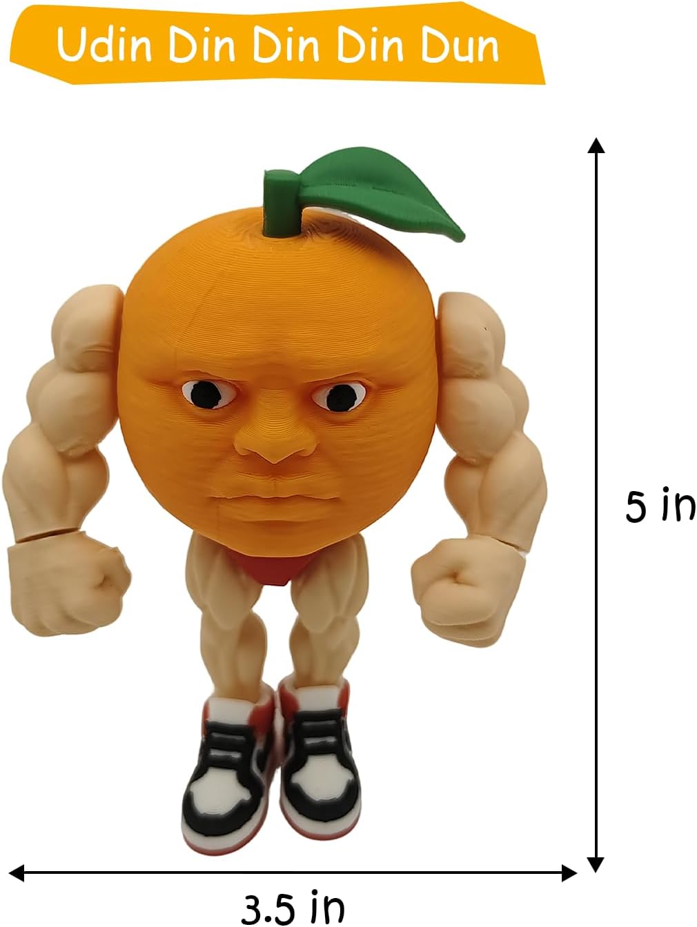 Udin Din Din Dun Brainrot Toy – Large Italian Brainrot Action Figure