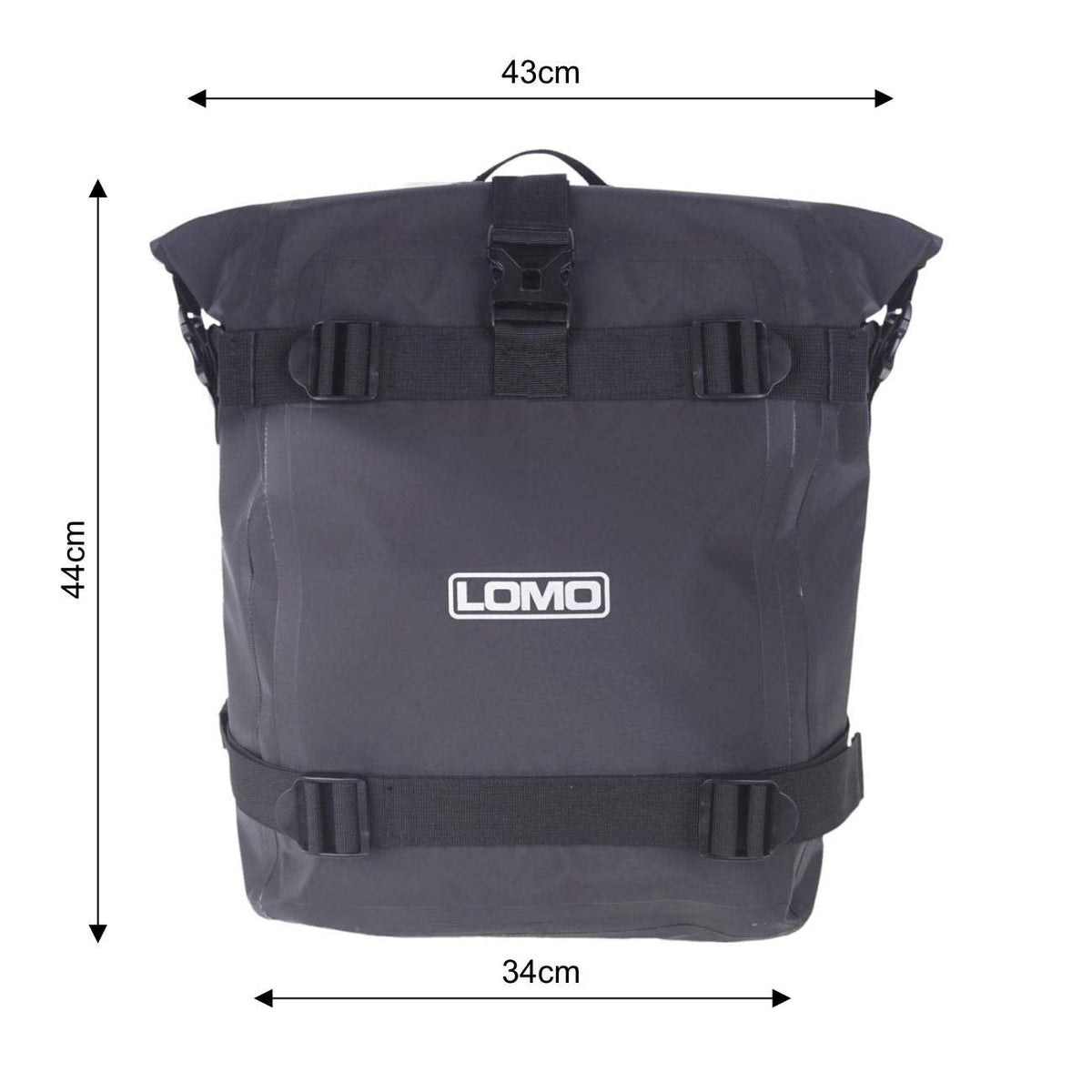 Lomo Motorcycle Adventure Pannier Dry Bags - Large (1 Pair)