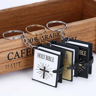 Stainless Steel Necklaces For Men Women Cross Bible Verses Pendant Christian Jesus Baptism Gifts Fashion Jewelry