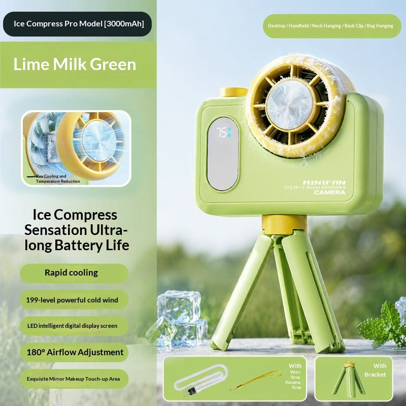 Turbo-cooling Mini Camera Handheld Fan