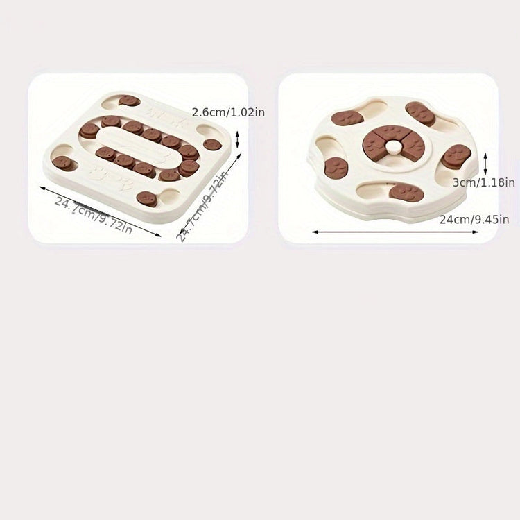 Interactive Slow Food Bowl For Pets For Dogs And Cats Training And Slow Feeding Assistant Non-electric Plastic Intelligence Game Stimulates Intelligence And Good Habits Multi-stage Challenge, Foo