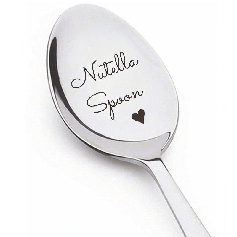 Mother's Day Gift Stainless Steel Lettering Long-handled Spoon
