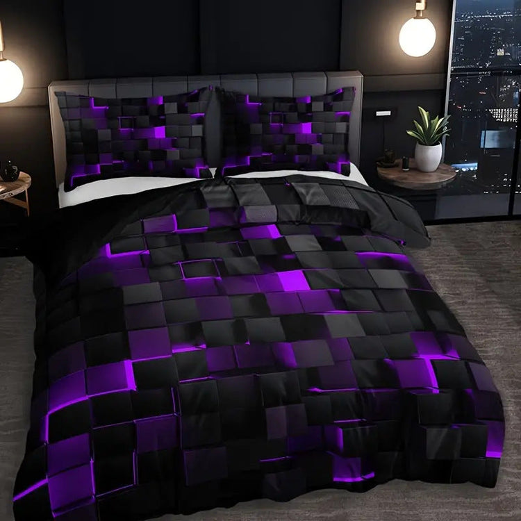 Abstract Grid Series Quilt Cover Digital Printing Bedding