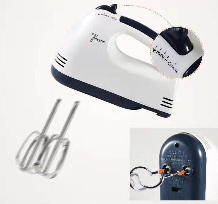 7 Speed Electric Stand Mixer Stainless Steel Cake Mixing Bowl Blender Egg Beater