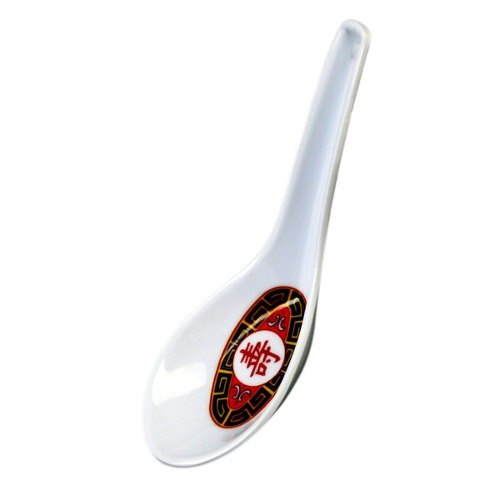 Longevity Melamine Wonton Soup Spoon 0.75oz - Dozen