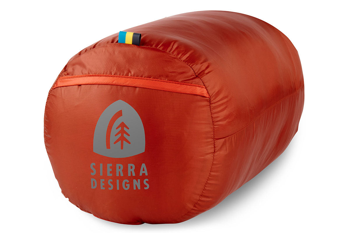 Sierra Designs Get Down 35°F (-3°C) 550-Fill DriDown Sleeping Bag - Regular - Red