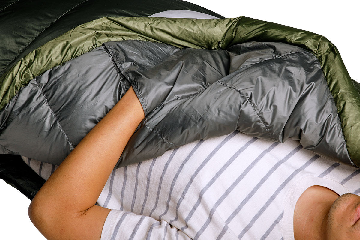 Sierra Designs Get Down 20°F (-7°C) 550-Fill DriDown Sleeping Bag - Regular - Green/White