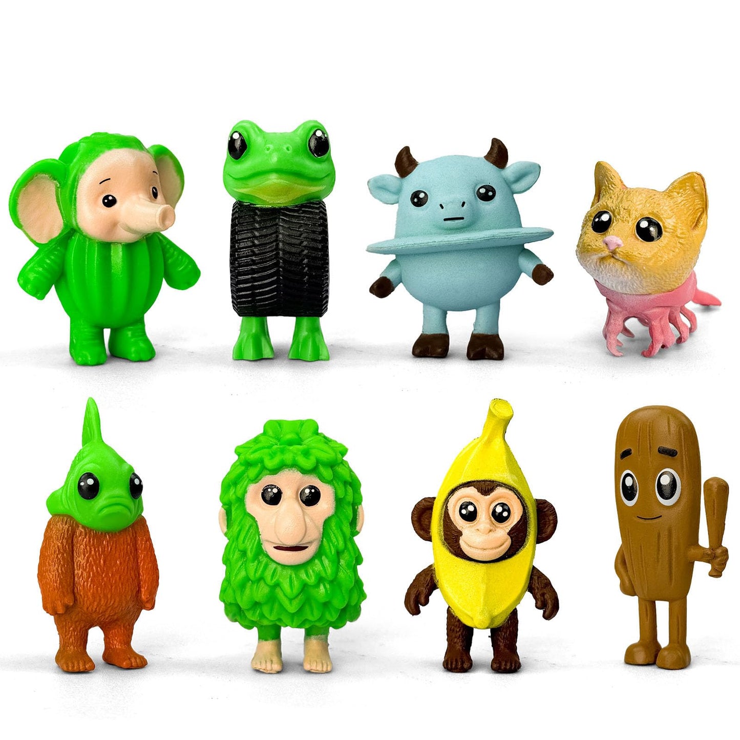 8 Pcs Italian Brainrot Action Figures, Tralalero Travala Toy Set Tralalero Travala, Tung Tung Tung Sahur, Brr Brr Patapim - Brainrot Fidget Toys, Decorations Gifts for Office Room Figurine Decoration
