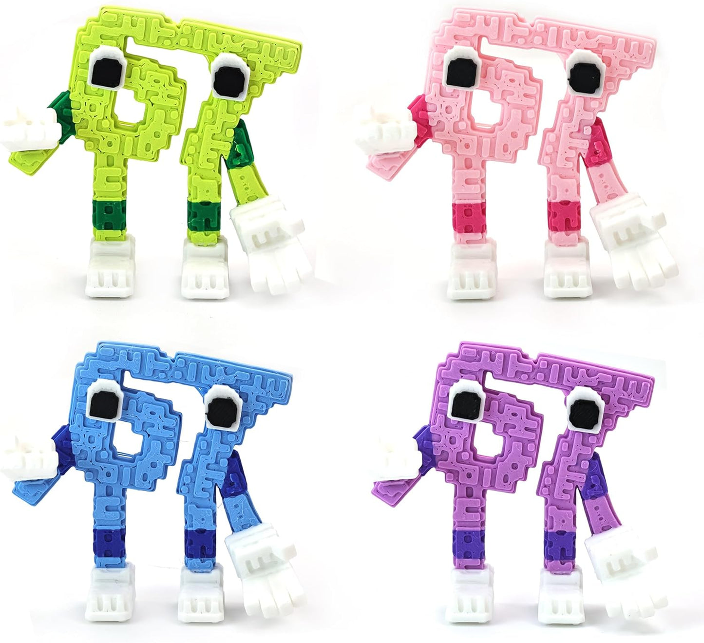 Steal a Brainrot 67 Meme Collectible Figure, Flexible Mini Character Statue (4 pieces)