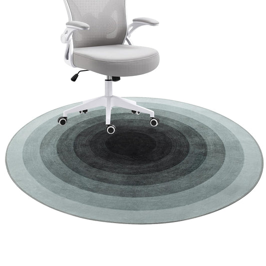 Honorstar Office Chair Mat for Hardwood Floor & Tile Floor 120 cm Desk Chair Mat Round Rug Floor Protector Floor Mat for Hard Floor Anti Slip Black-1