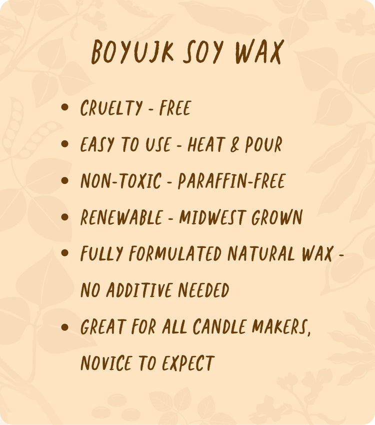 Soy Wax, BOYUJK Premium Natural Candle Wax, 100% Soy Wax for Candle Making from Organic Farm, No additives, Harmless and Pure (4KG)